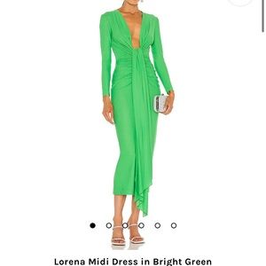 Green solace brand new. Never worn gown